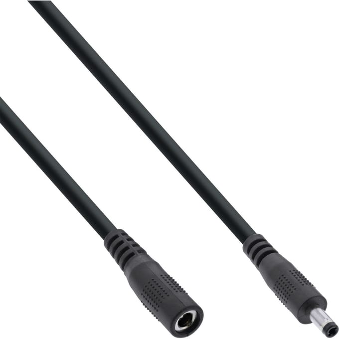 DC verlengkabel | 4,0 x 1,7mm | max. 140W | zwart | 2 meter