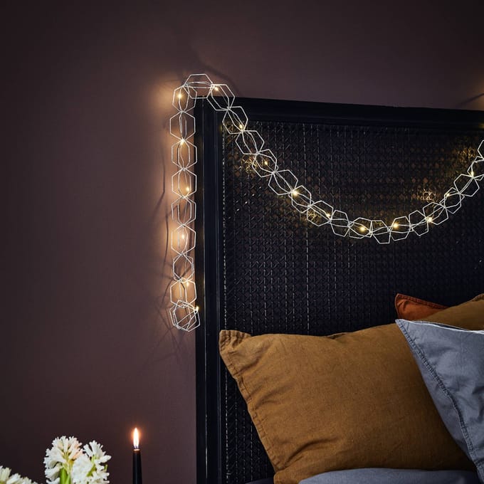 Markslöjd LED lichtketting Serve, 20-lamps, zilver