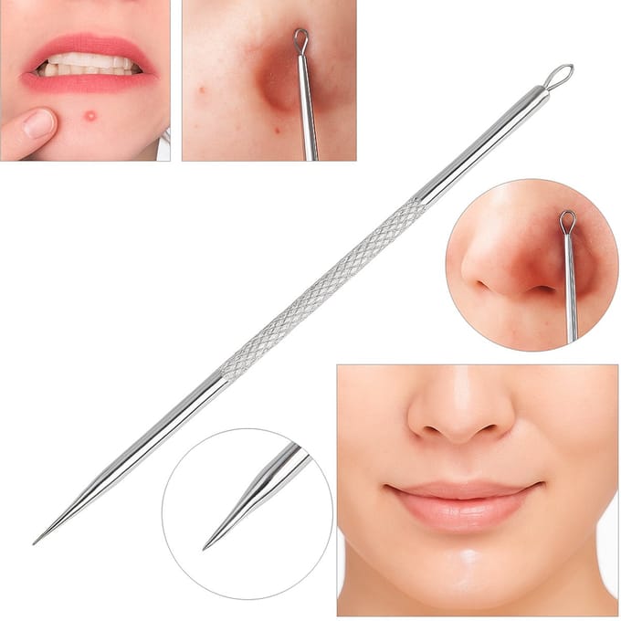 Comedonendrukker Van RVS – Verwijder Mee-eters, Puistjes En Acne I Hygiënisch & Effectief!