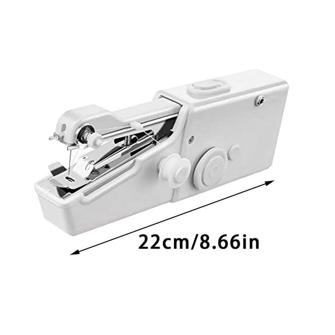 Draagbare elektrische naaimachine Mini naaimachine voor beginners Huis en reizen white