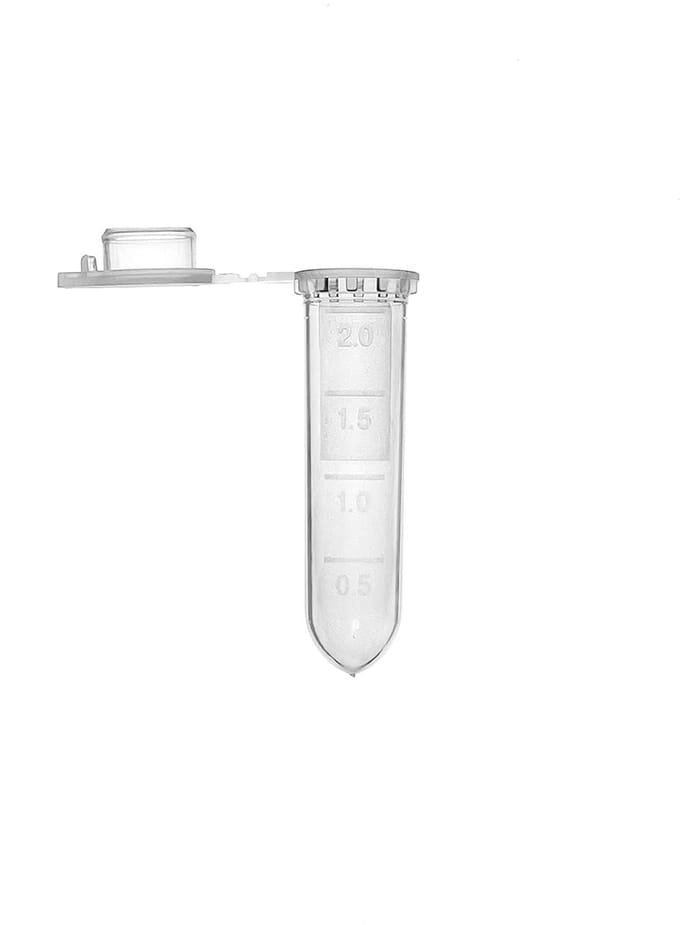 Microcentrifuge Buisjes - Testbuisjes Vials - Laboratorium Werk - Afgestudeerd Snap Sluiting - 2 ml - Helder