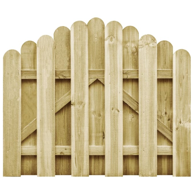 vidaXL Poort 100x75 cm groen geïmpregneerd grenenhout