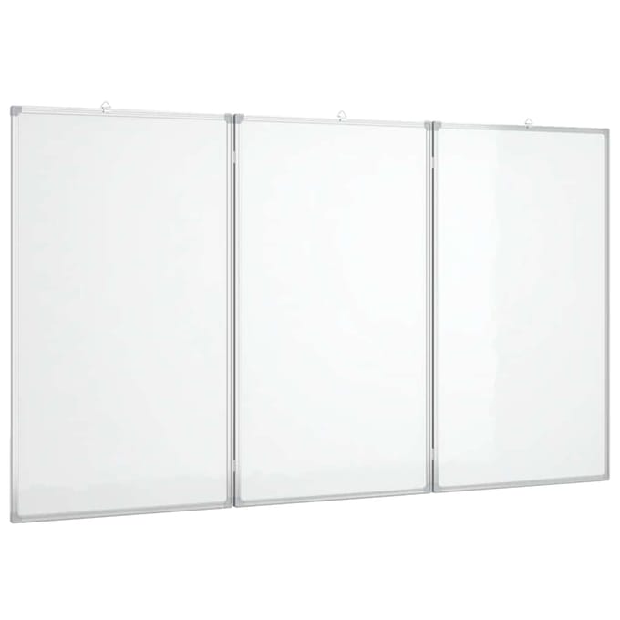 vidaXL - Whiteboard - magnetisch - inklapbaar - 120x80x1,7 - cm - aluminium