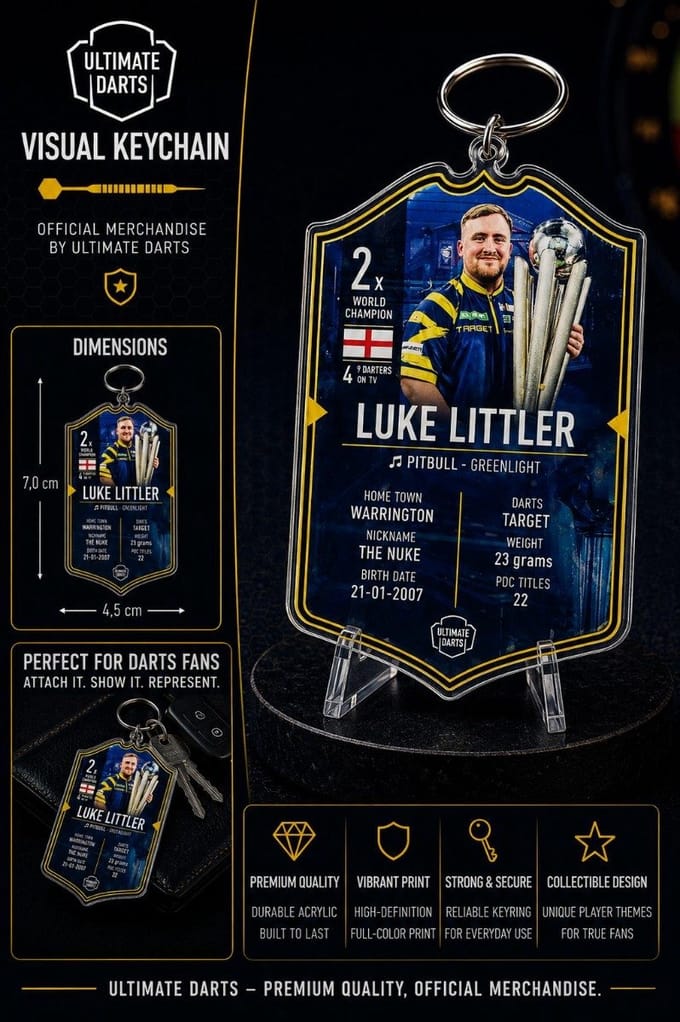Ultimate Card Key Chain Luke Littler 2026