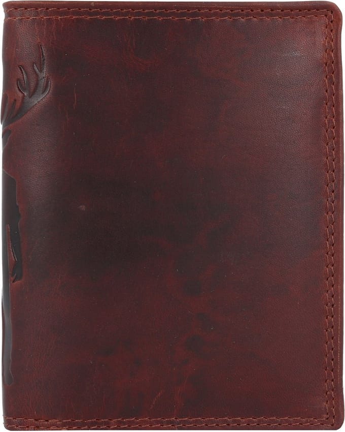 Jack Kinsky Monterey Portemonnee RFID-bescherming Leer 10.5 cm - Jongens - Staand formaat - cognac