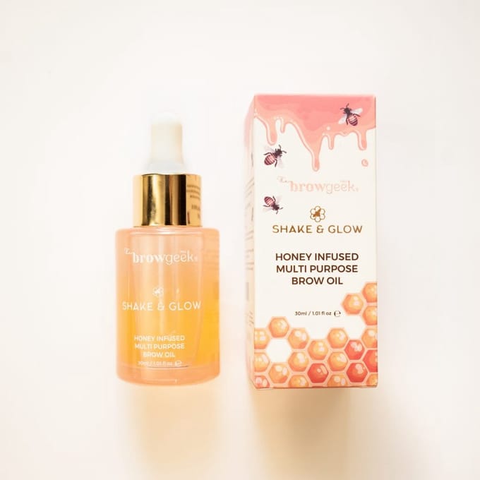 SHAKE & GLOW HONEY INFUSED MULTI PURPOSE BROW OIL 30ml