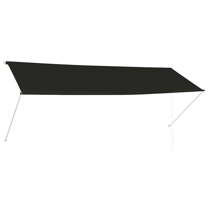 vidaXL - Luifel - uittrekbaar - 350x150 - cm - antraciet