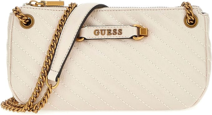 GUESS Schoudertas Sela Mini Convertible Xbody Top Zip Bone Crème