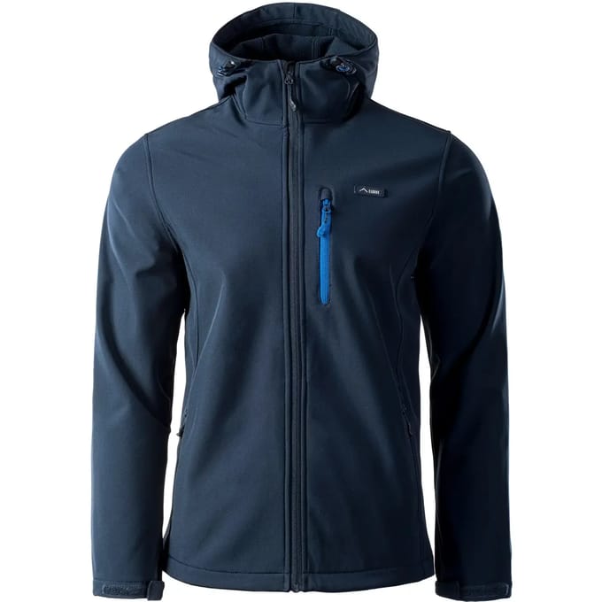 Elbrus Iver Shoftshell Jas Outdoorjas - Maat M  - Mannen - blauw