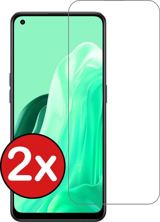 Screenprotector - 2 Stuks - Geschikt voor OPPO Reno 7 - Extra Sterk - Beschermglas - Gehard Glas - Tempered Glass - Screen Protector