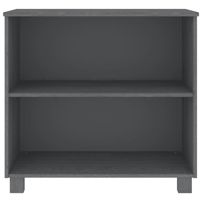 vidaXL - Dressoir - HAMAR - 85x35x80 - massief - grenenhout - donkergrijs