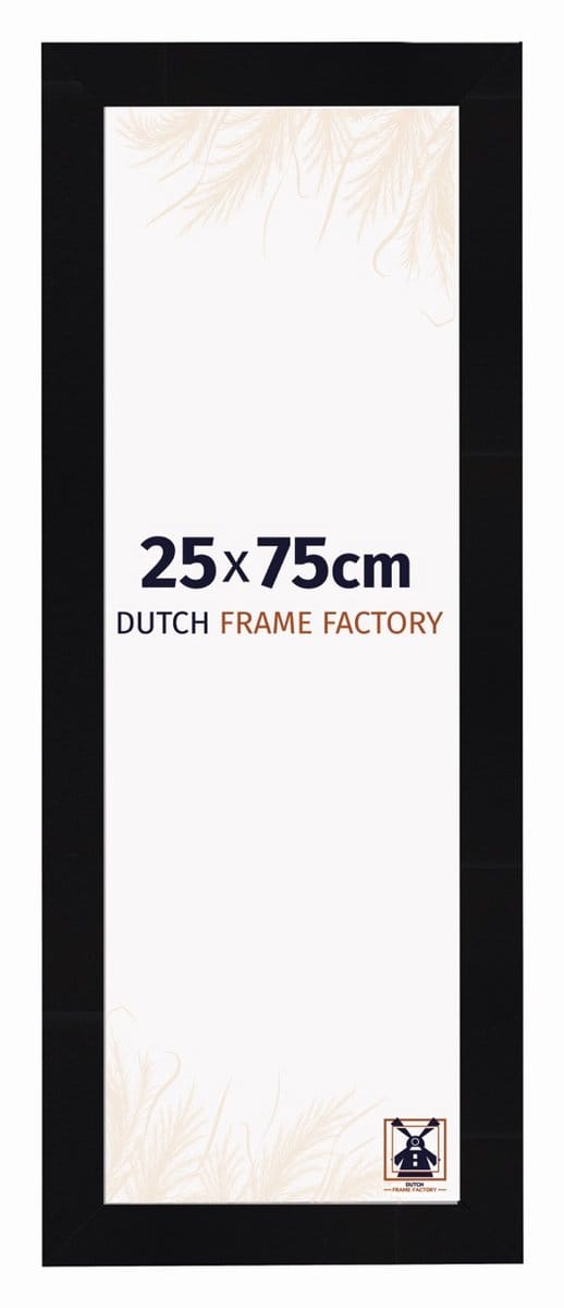 Fotolijst 25x75 cm - MDF - Zwart Hoogglans - Praag
