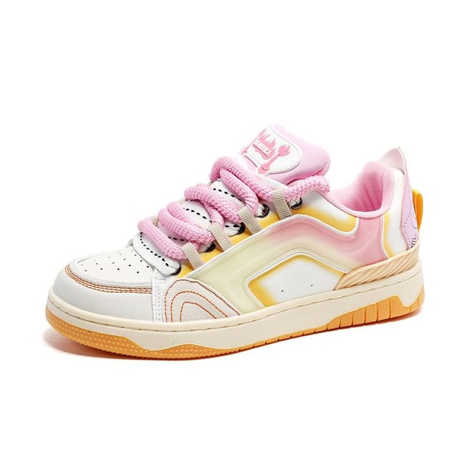 Chaussures de couple tendance à semelle basse pour adolescents, chaussures de skate étudiantes 44 white