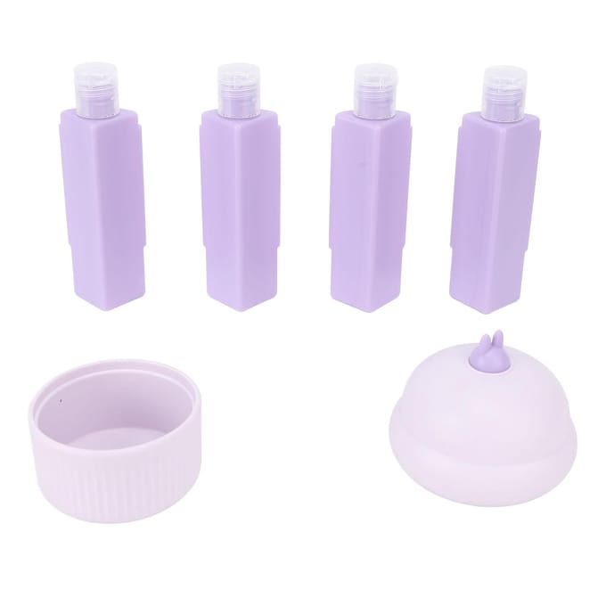 4 stuks Reisdispenser Navulbare Vloeistofflessen Siliconen Draagbare Reiscontainers voor Lotion white