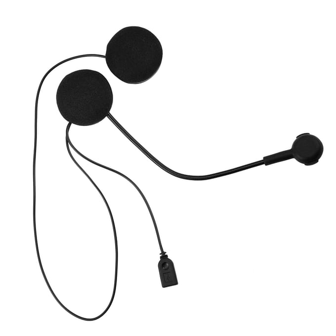 Draadloze Bluetooth HIFI Stereo Oortelefoon Headset HD Microfoon voor Motorhelm black