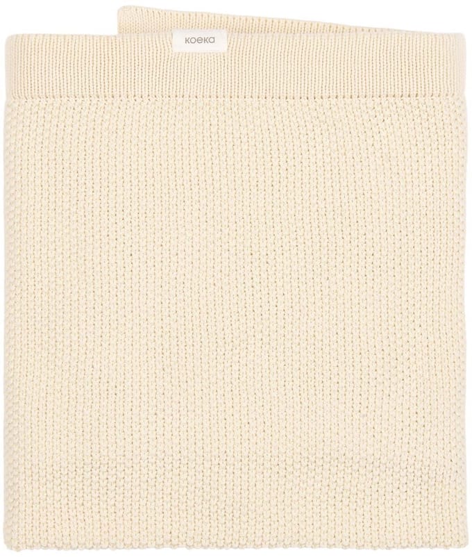 Koeka ledikantdeken Lisbon powder white 100x140