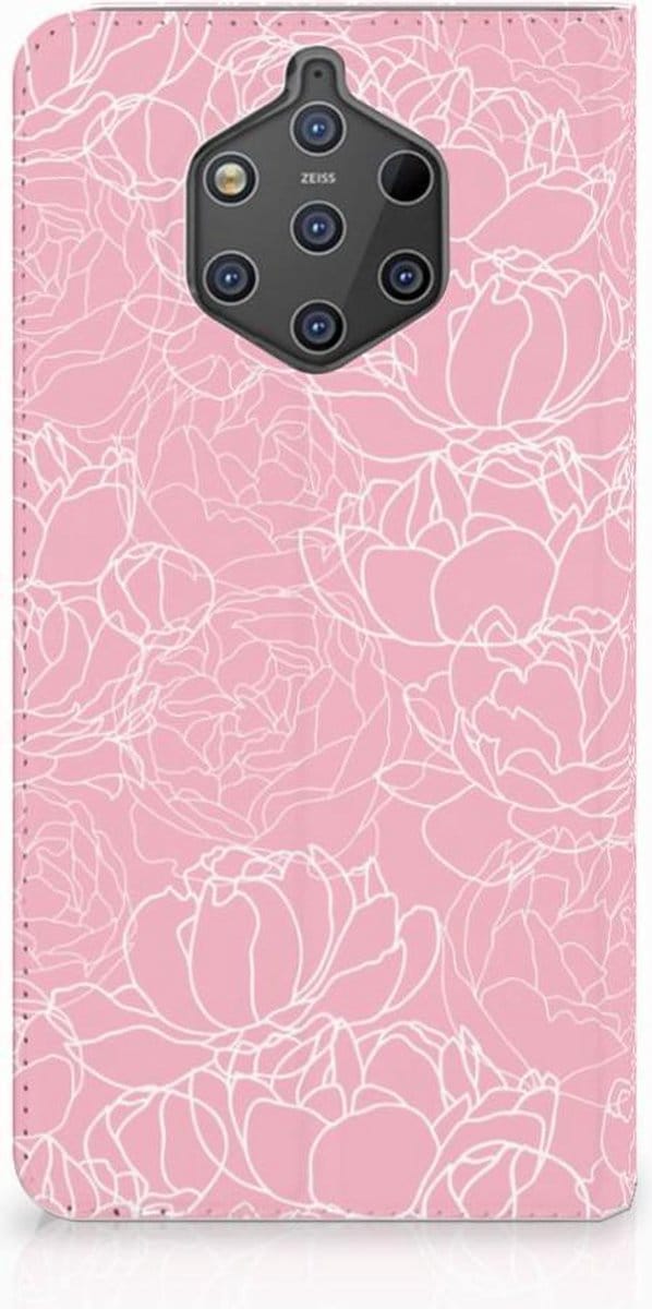 Nokia 9 PureView Smart Cover White Flowers