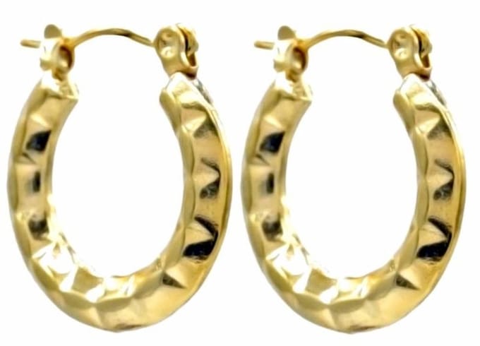 Oorbellen - Oorringen - RVS - 2 cm - Goudkleurig