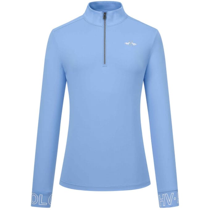Technisch paardrijpoloshirt met lange mouwen voor dames HV Polo Tess