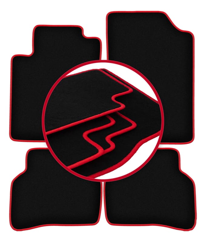 CARLUX-RED automatten voor: Mazda MX-3 coupé (1991-1998)