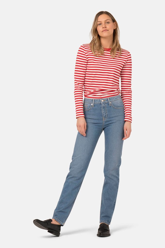 Mud Jeans Straight Mimi Heavy Stone Größe: W30L32 | Straight Jeans Outlet | Damen
