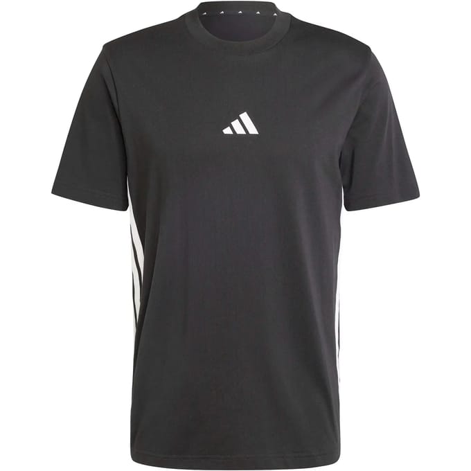 T-shirt van eenvoudige jersey adidas Essentials 3-Stripes