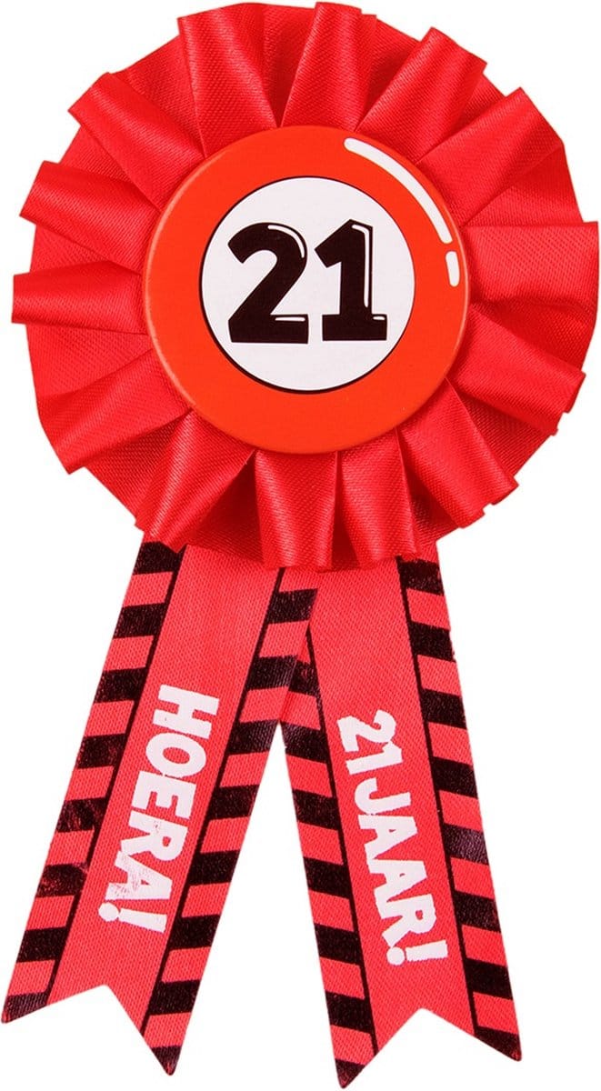 Paperdreams - Verkeersbord Rozet - 21 jaar