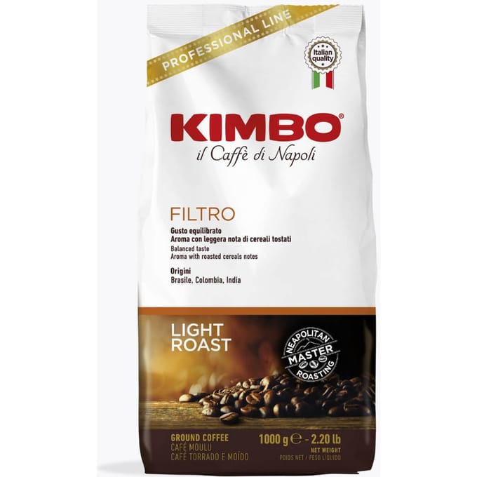 Kimbo filterkoffie 1kg gemalen