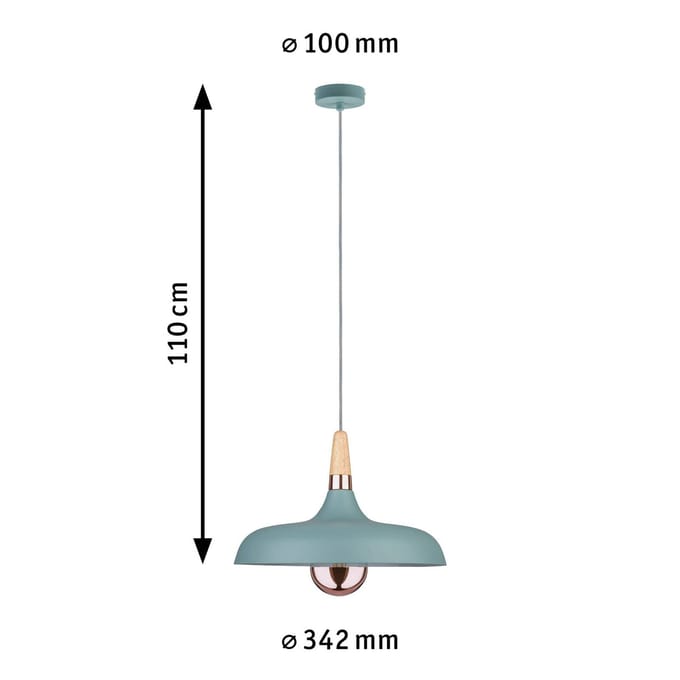 Paulmann Juna hanglamp, 1-lamps, Ø 34,2 cm