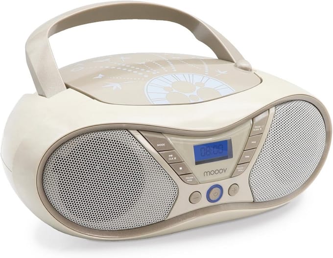 Draagbare CD-speler met FM-radio en USB-aansluiting - Stereo Geluid 6W
