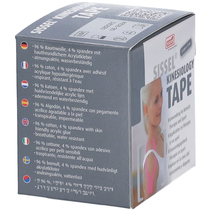Sissel® Kinesiology Tape 5 cm x m Zwart 1 Verband
