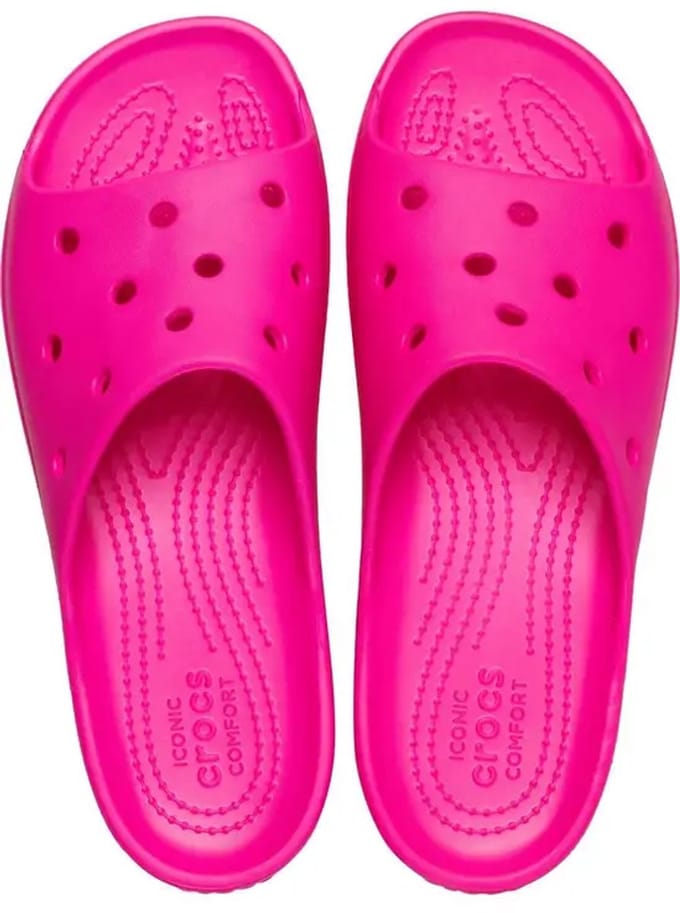 Crocs Classic Platform Slide - Dames Klompen - 41-42 - Roze Crush - Comfortabele Pasvorm