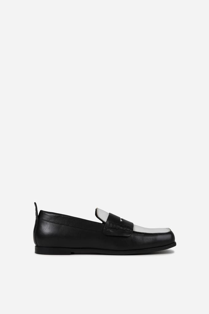 Bronx Colb-y Low Shoe Black/off White Größe: 37 | Loafer Outlet | Damen | Weiß