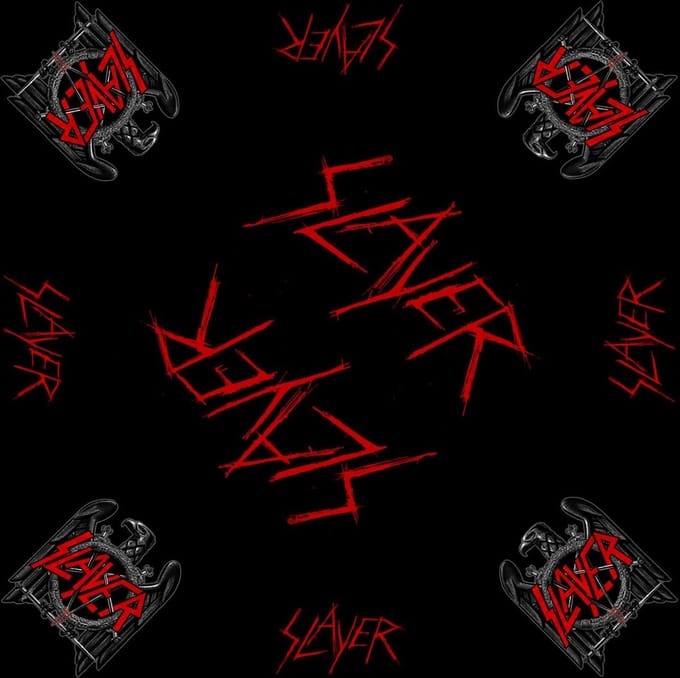 Slayer - Black Eagle Bandana - Zwart