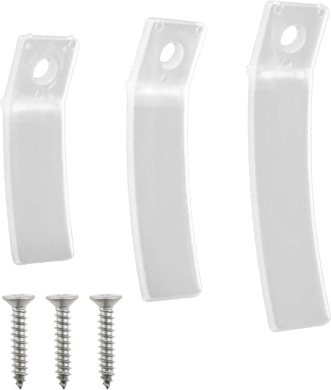 Antislip Ladestops - Lade Stoppers Kast Stops - Laden Beveiligen - Gebogen Ontwerp - 30 stuks 50-70 mm - Transparant