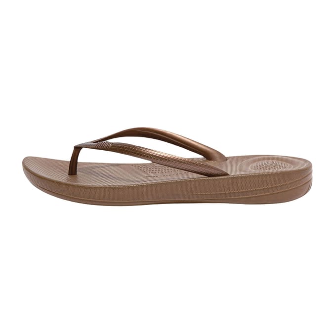 FitFlop Iqushion Ergonomic Flip-Flops TPU Dames Slippers - Bronze