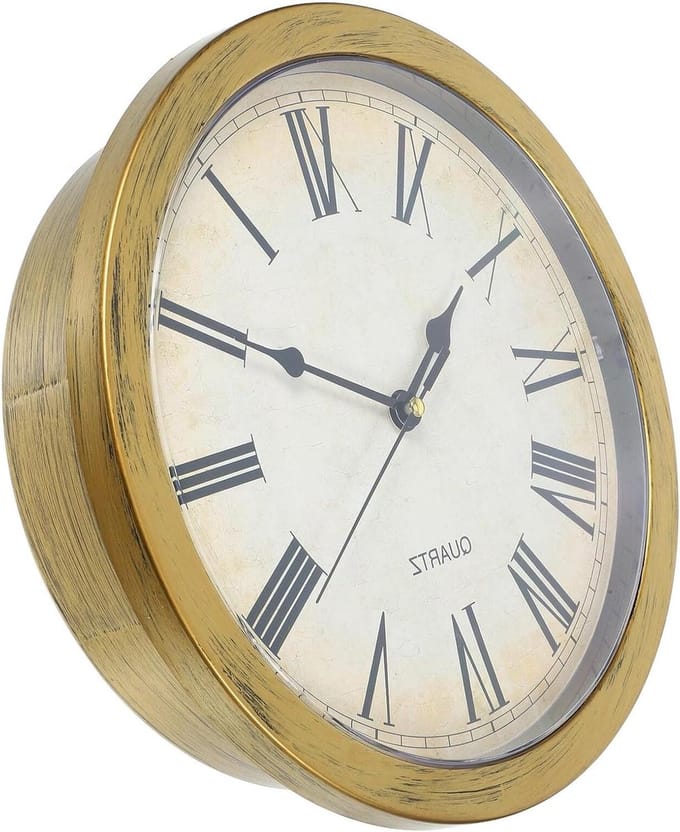 Wandklok Kluis - Geheime Opberger - Waardevolle Spullen - Verborgen Compartiment - 28 x 25 cm - Multi