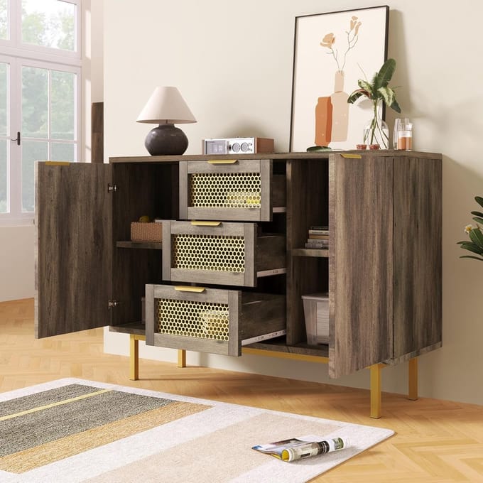 Commode met 6 Lades 120 - 120x40x85 cm - Wit - Medahomestore