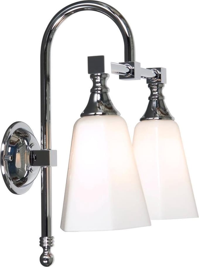 Badkamer Classic Boog Opal Wit Hexa 2Xg9Ip44 Chroom