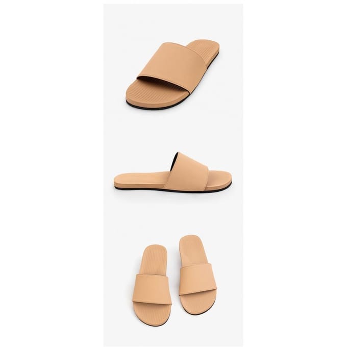 Indosol Essential Slide   Bodem Licht Pantoffel Essential Slide - Soil Light (W6-7)