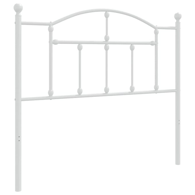vidaXL - Vervangend - hoofdbord - 100 - cm - metaal - wit