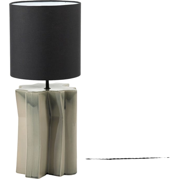 Serax Bob Verhelst Yucca tafellamp °2 D25cm H61cm voet: grijs - kap: zwart