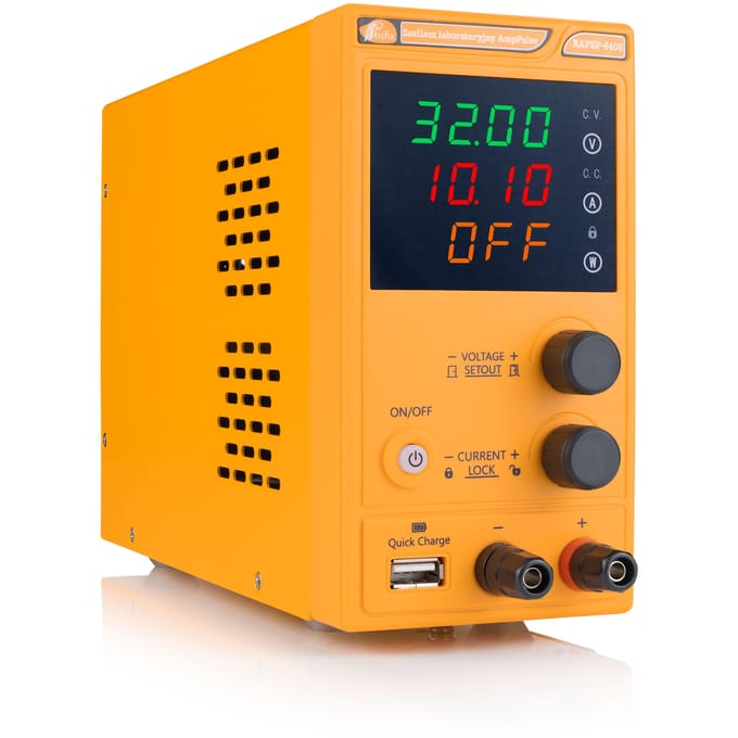 Rosfix Voeding Laboratorium AmpPulse RAPEP-6405 - Instelbaar 0-64V 5A - Precisie 0,01V 0,001A