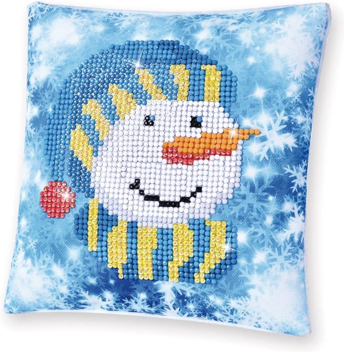 Snowman Cap Diamond Dotz 18x18 cm