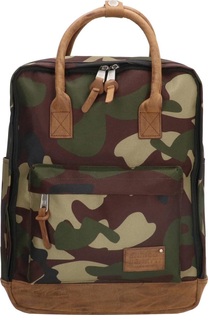Enrico Benetti Santiago 46178 Rugtas met tabletvak - Camouflage