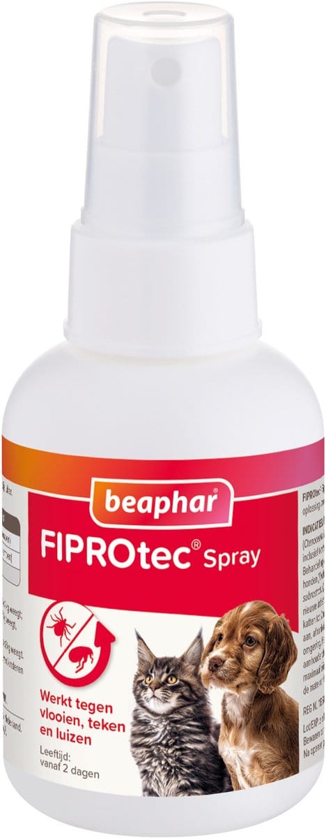 Beaphar Fiprotec Spray - Anti vlooien en tekenmiddel - 100 ml