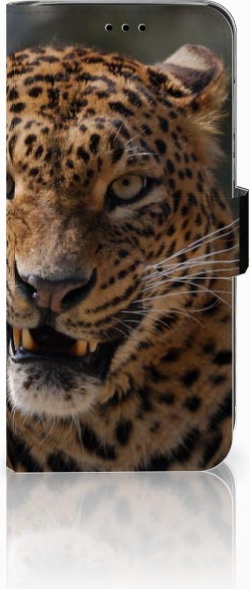 Huawei P20 Lite Telefoonhoesje met Pasjes Luipaard
