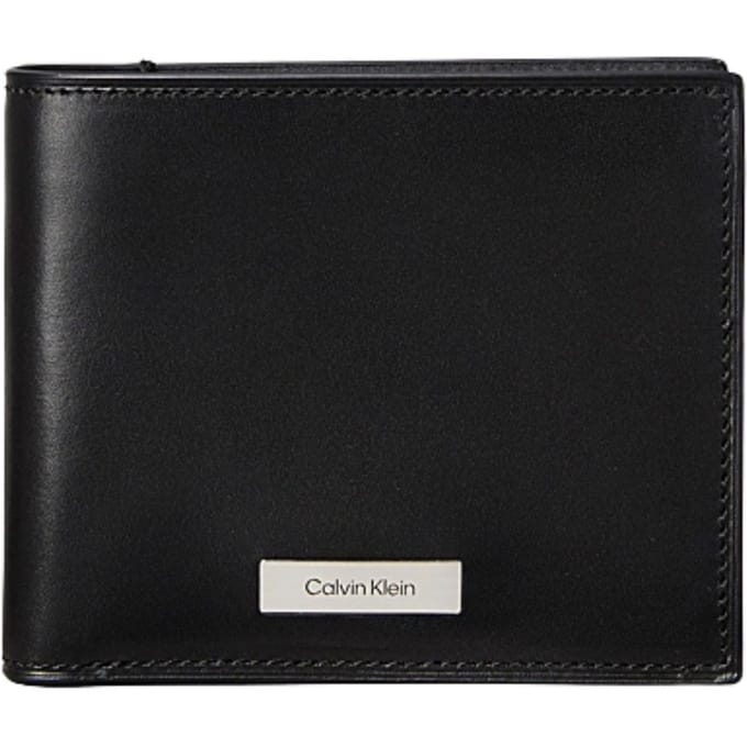 Portemonnee met labelapplicatie, model 'PLAQUE BILLFOLD'
