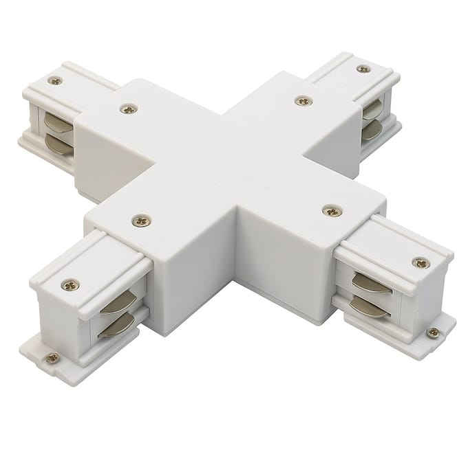 Spanningsrail Doorverbinder - Exotro - X Kruis Koppeling - 3 Fase - Wit