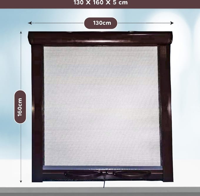 PALMAT Rolhor voor ramen Bruin 130x 160 cm